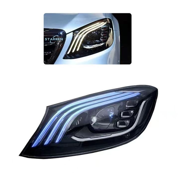 W221 to W222 Maybach style LED headlights