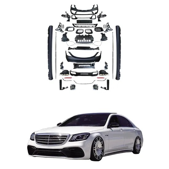 W222 front and rear bumper upgrade